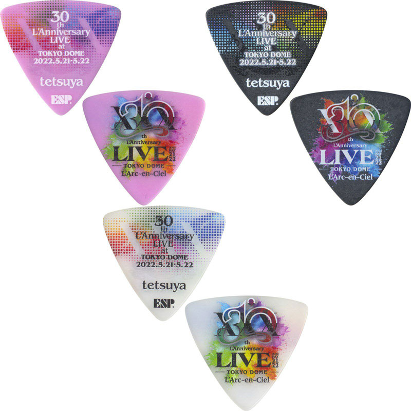 市場 ESP PA-LT10-30th 3色各3枚 Pick LIVE L'Arc-en-Ciel tetsuya 計9枚セット  L'Anniversary 30th