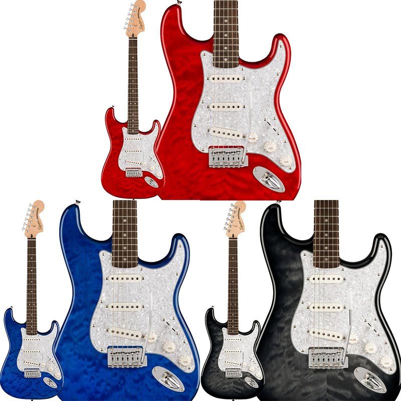 Squier by Fender】日本国内はイケベ楽器が独占販売！！キルトトップの